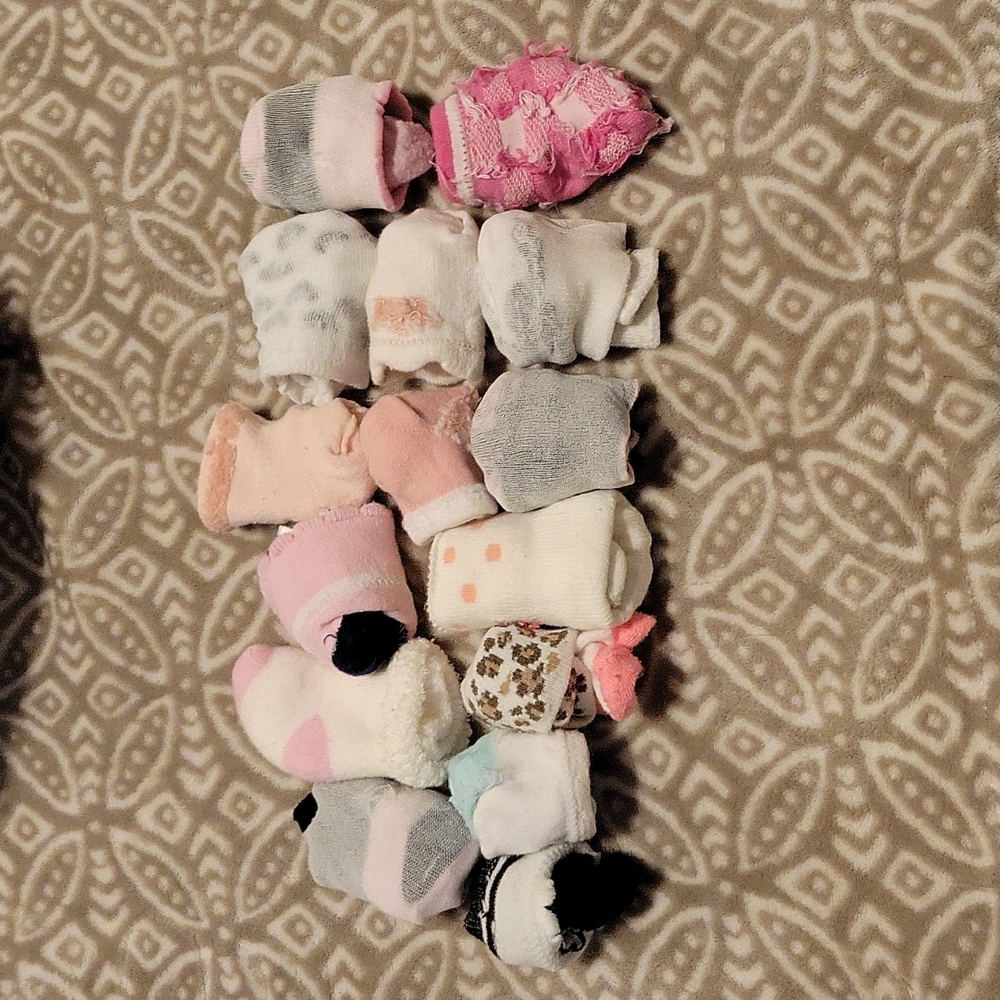 Lot of baby girl socks 15 pair